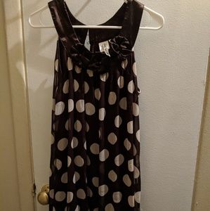 Brown and Beige Polka dots